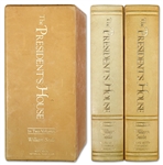 Bill Clinton Book Signed as President, Inscribed to Former President Gerald Ford -- Handsome Deluxe Limited Edition Leather Bound Set of ''The President's House''